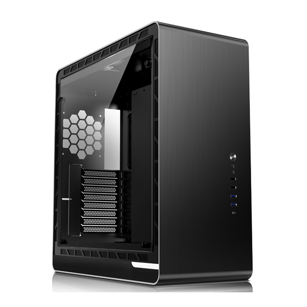 Jonsbo UMX6 E-ATX fekete edzett üveg ház