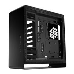 Jonsbo UMX6 E-ATX fekete edzett üveg ház + Underglow