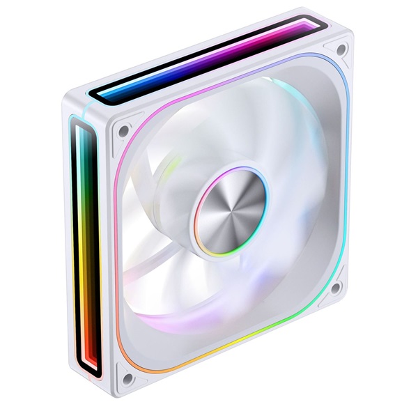 Jonsbo ZA-120 120mm PWM ARGB (fordított légáram) fehér ventilátor