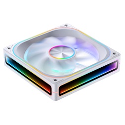 Jonsbo ZA-120 120mm PWM ARGB (fordított légáram) fehér ventilátor