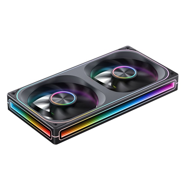 Jonsbo ZA-240 Infinity Mirror 240mm PWM ARGB fekete ventilátor