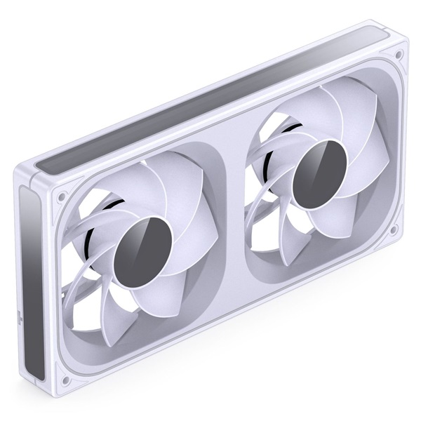 Jonsbo ZB-240 Infinity Mirror 240mm PWM ARGB (fordított légáram) fehér ventilátor