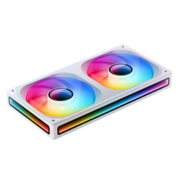 Jonsbo ZB-240 Infinity Mirror 240mm PWM ARGB (fordított légáram) fehér ventilátor