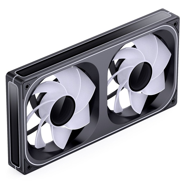 Jonsbo ZB-240 Infinity Mirror 240mm PWM ARGB (fordított légáram) fekete ventilátor