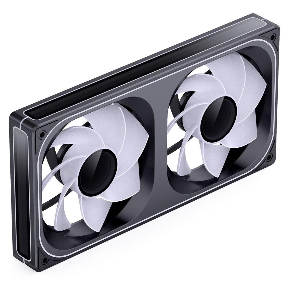 Jonsbo ZB-240 Infinity Mirror 240mm PWM ARGB (fordított légáram) fekete ventilátor