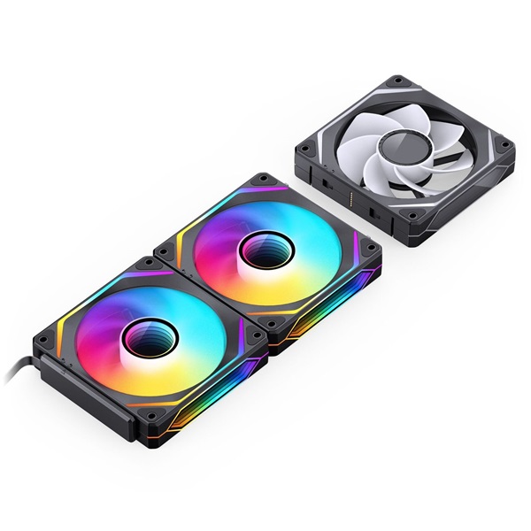 Jonsbo ZL-120BR 3db 120mm PWM ARGB (fordított légáram) fekete ventilátor