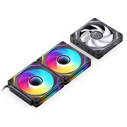 Jonsbo ZL-120B 3db 120mm PWM ARGB fekete ventilátor