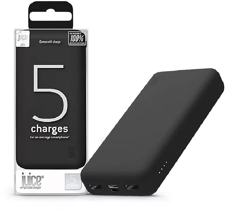 Juice JUI-PBANK-5-ECO-BLK ECO 5 15000mAh 15W fekete power bank