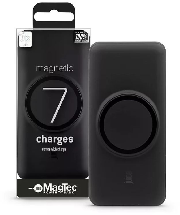 Juice JUI-PBANK-MAGTEC-MAX-BLK MAGTEC MAX 20000mAh 15W-22,5W fekete MagSafe wireless power bank