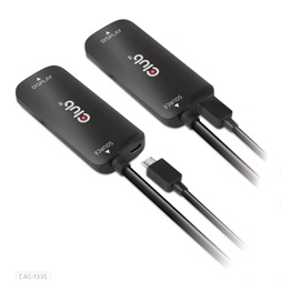 Club3D CAC-1335 HDMI + Micro USB - DisplayPort 4K120Hz/8K30Hz aktív adapter