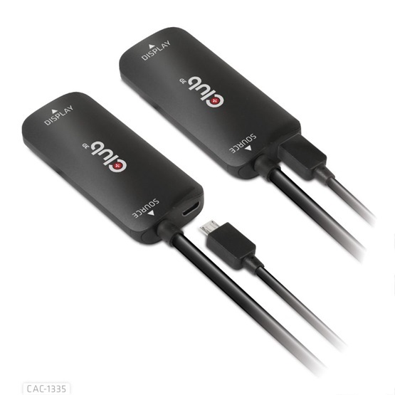 Club3D CAC-1335 HDMI + Micro USB - DisplayPort 4K120Hz/8K30Hz aktív adapter