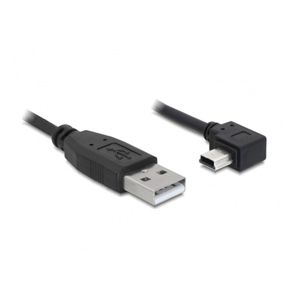Delock 82680 0,5m USB 2.0-A apa - USB mini-B 5pin hajlított apa átalakító kábel