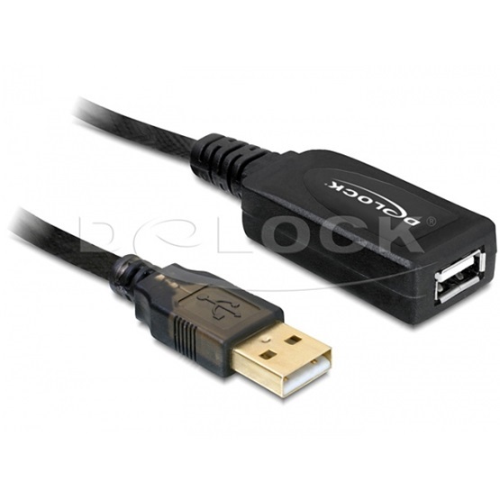 Delock 82690 20m USB 2.0 aktív hosszabbító kábel