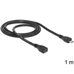 Delock 83248 1m USB micro-B apa > micro-B anya hosszabbító kábel