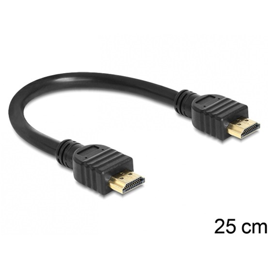 Delock 83352 0,2m apa / apa High Speed HDMI A kábel Ethernettel