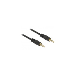 Delock 83435 1m 4 érintkezős apa > apa 3.5mm sztereó jack kábel