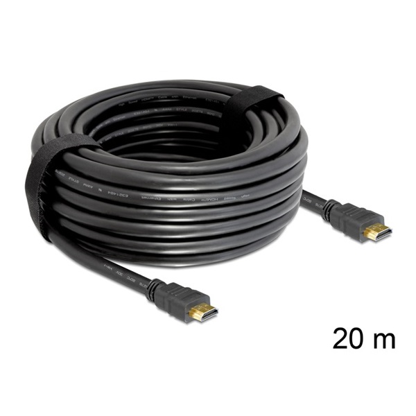 Delock 83452 20m HDMI-A apa > HDMI-A apa High Speed HDMI kábel Ethernettel