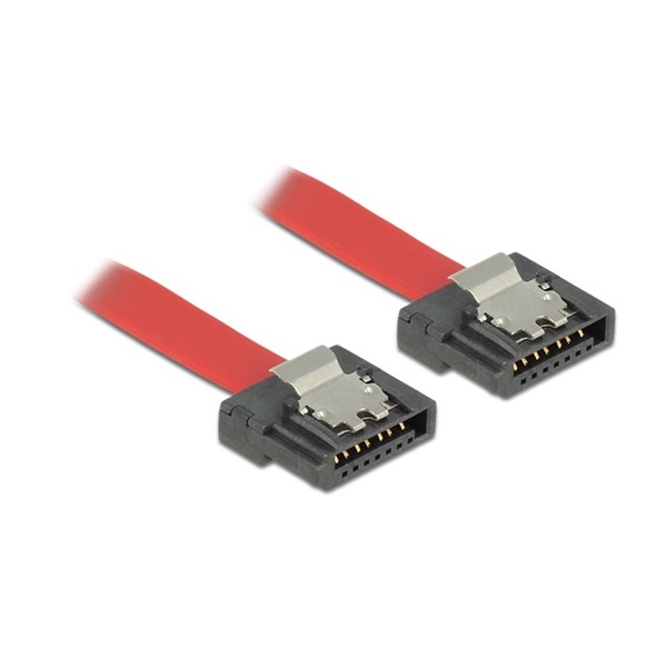 Delock 83837 1m 6Gb/s flexi piros SATA kábel