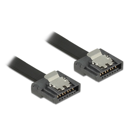 Delock 83843 1m 6Gb/s flexi fekete SATA kábel