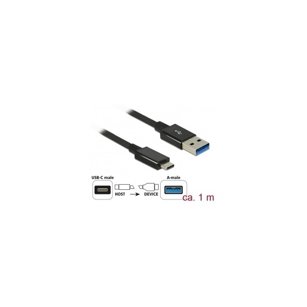 Delock 83983 10 Gbp/s (USB 3.1 GEN 2) USB C dugó> USB A dugó SuperSpeed USB kábel