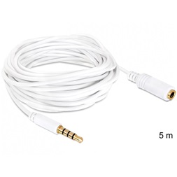 Delock 84484 5m 3,5mm apa / anya IPhone 4 pin sztereo jack kábel