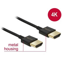 Delock 84774 3m HDMI-A - HDMI-A High Speed HDMI kábel Ethernettel