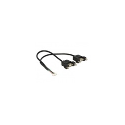 Delock 84839 0,25m USB2.0 1,25mm 8tűs > 2x USB2.0 A kábel