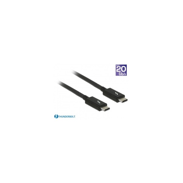 Delock 84845 1m 5A Thunderbolt 3 (20 Gb/s) USB-C passzív kábel