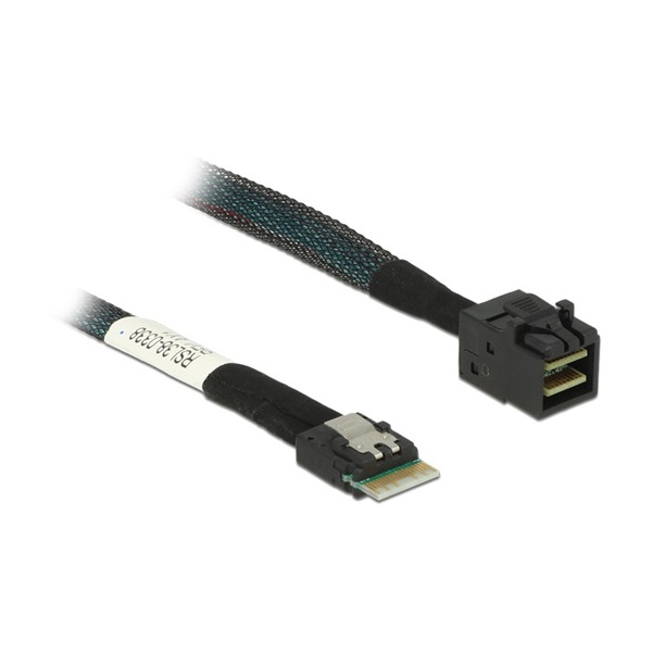 Delock 85081 0,5m Slim SAS SFF-8654 4i > Mini SAS HD SFF-8643 kábel