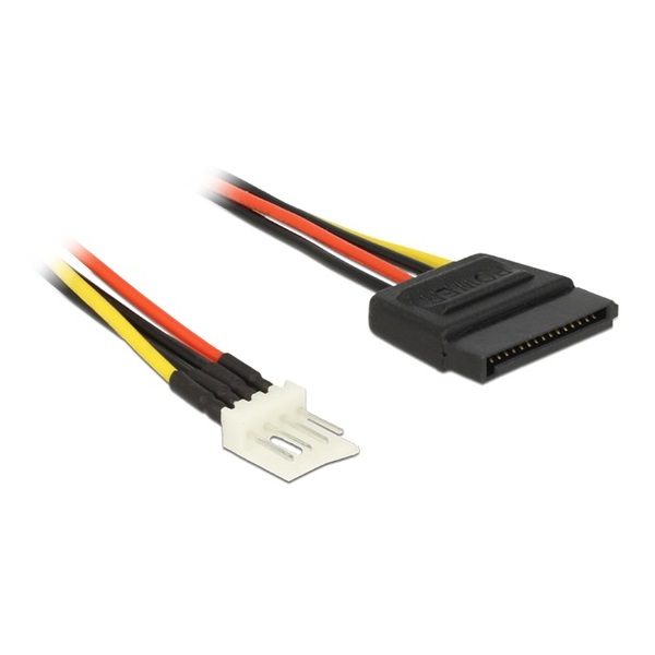 Delock 83877 SATA 25pin apa > 4pin floppy apa tápkábel - 0,24m