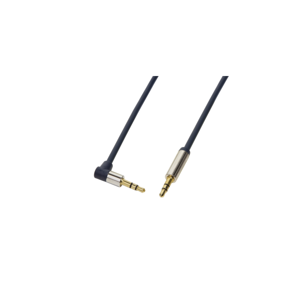 LogiLink CA11100 1m 90° elforgatott apa/apa 3,5mm sztereo audio kábel