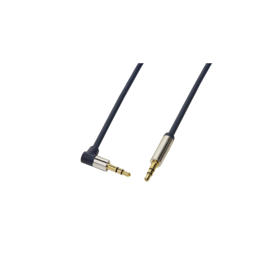 LogiLink CA11100 1m 90° elforgatott apa/apa 3,5mm sztereo audio kábel