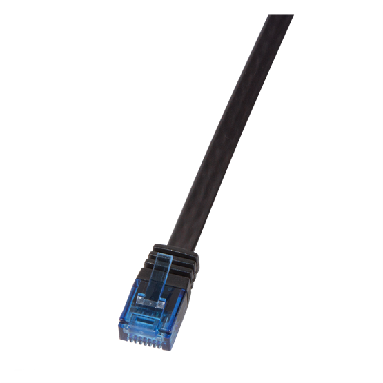 LogiLink CF2023U 0,5m fekete Cat6 U/UTP lapos patch kábel