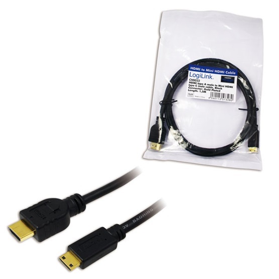 LogiLink CH0022 1,5m HDMI - miniHDMI átalakító kábel