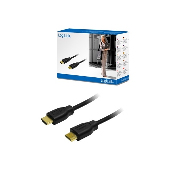 LogiLink CH0039 5m fekete 2x HDMI apa 1.4 kábel
