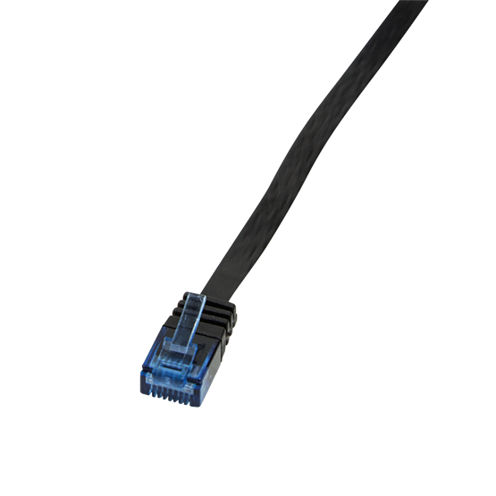 LogiLink CP0134B 1m fekete Cat5e lapos patch kábel