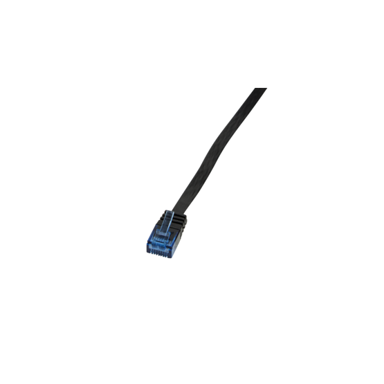 LogiLink CP0135B 2m fekete Cat5e U/UTP/telefon lapos patch kábel