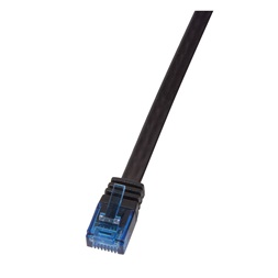 LogiLink CP0141B 20m fekete Cat5e U/UTP/Telefon lapos patch kábel
