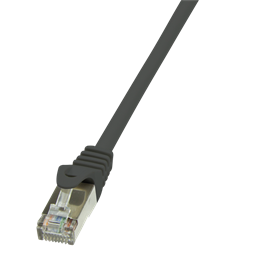LogiLink CP1013S 0,25m fekete Cat5e F/UTP patch kábel