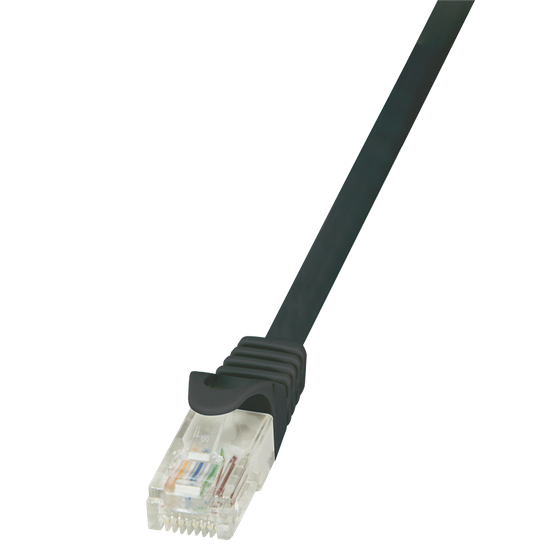 LogiLink CP1033U 1m fekete Cat5e UTP patch kábel