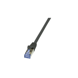 LogiLink CQ3013S 0,25m fekete Cat6A S/FTP patch kábel