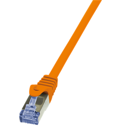 LogiLink CQ3028S 0,5m narancssárga Cat6A S/FTP lapos patch kábel
