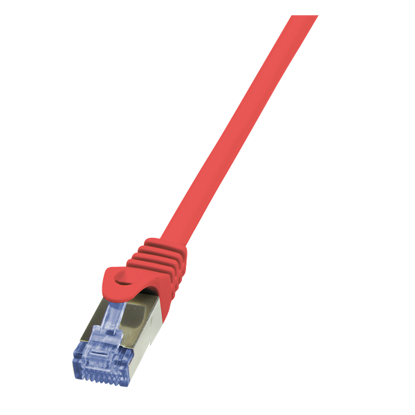 LogiLink CQ3034S 1m piros Cat6A S/FTP lapos patch kábel