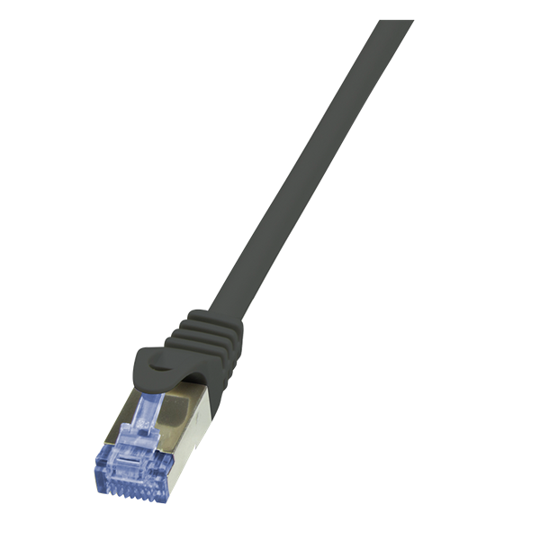 LogiLink CQ3053S 2m fekete Cat6A S/FTP lapos patch kábel