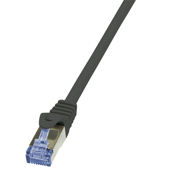 LogiLink CQ3053S 2m fekete Cat6A S/FTP lapos patch kábel