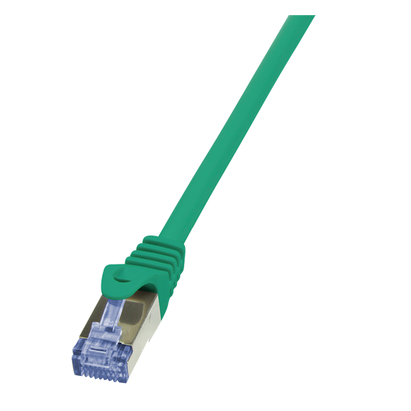 LogiLink CQ3055S 2m zöld Cat6A S/FTP lapos patch kábel