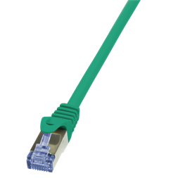 LogiLink CQ3055S 2m zöld Cat6A S/FTP lapos patch kábel