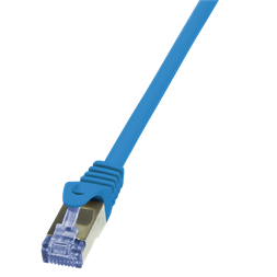 LogiLink CQ3066S 3m kék Cat6A S/FTP lapos patch kábel