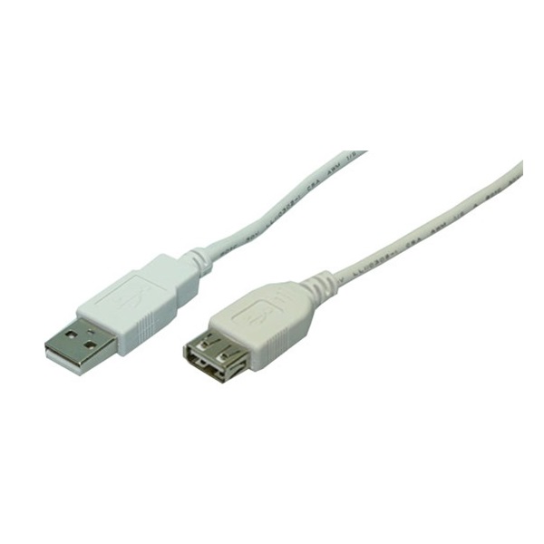 LogiLink CU0010 2m szürke USB2.0 apa/anya kábel