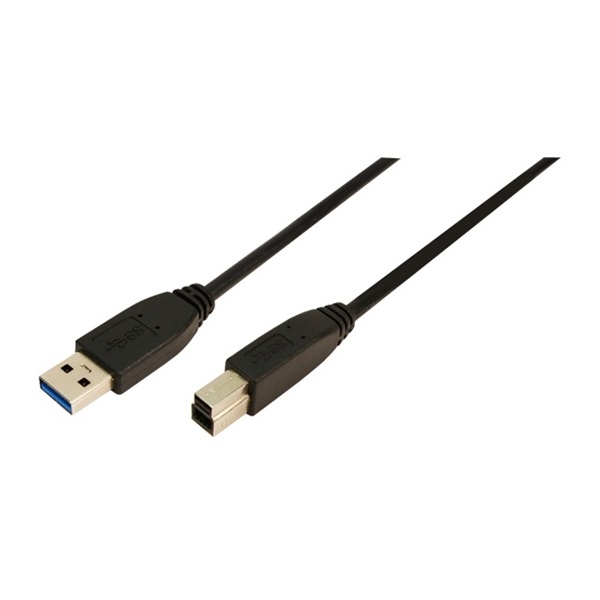 LogiLink CU0024 2m USB 3.0 A - B 2xapa csatlakozó kábel